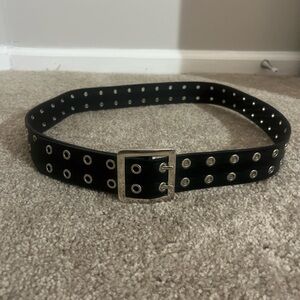 Target Black Belt with Silver Eyelets